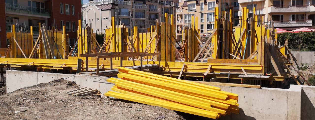 Melody Homes -Изградени колони 2-ри етаж - Globstroy