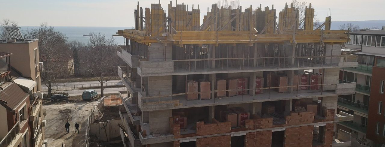 Сграда Melody Homes – плоча и вертикали 7-ми етаж - Globstroy