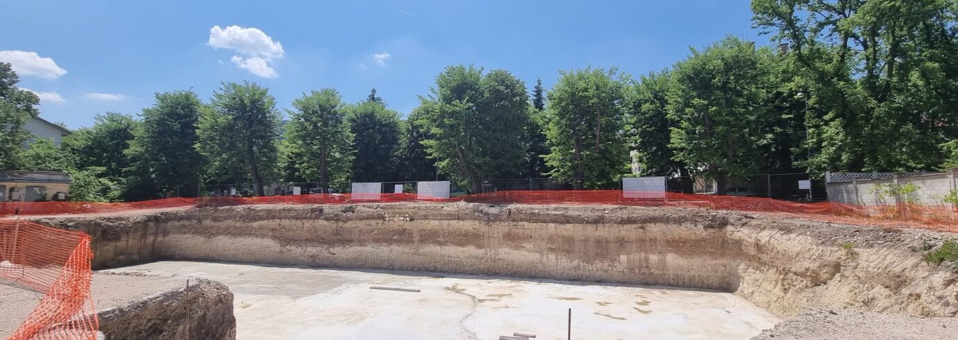 Завършен изкоп на Секция А, на жилищен комплекс „ИННОВА“ - Globstroy