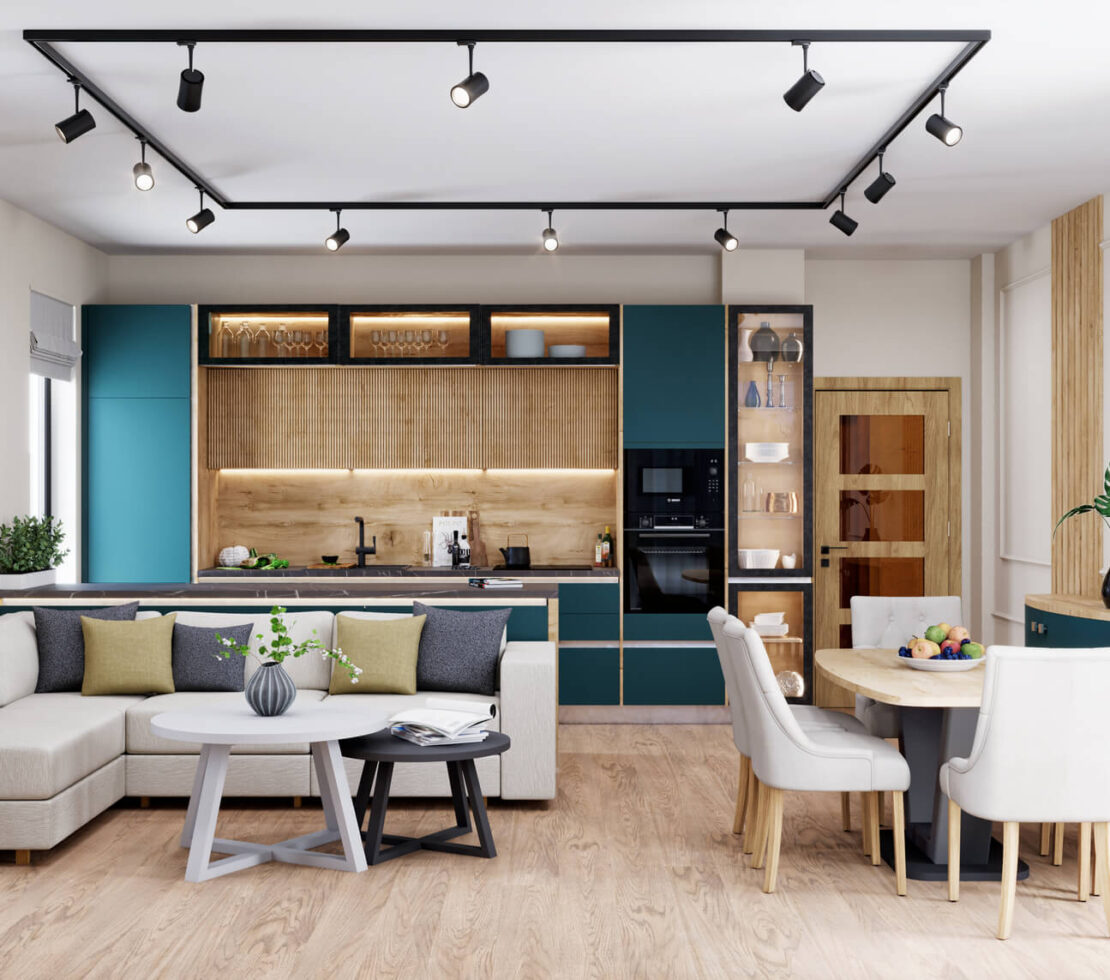 Интериорен проект на завършено „до ключ“ многостайно жилище в сграда „Иннова“ гр.Шумен